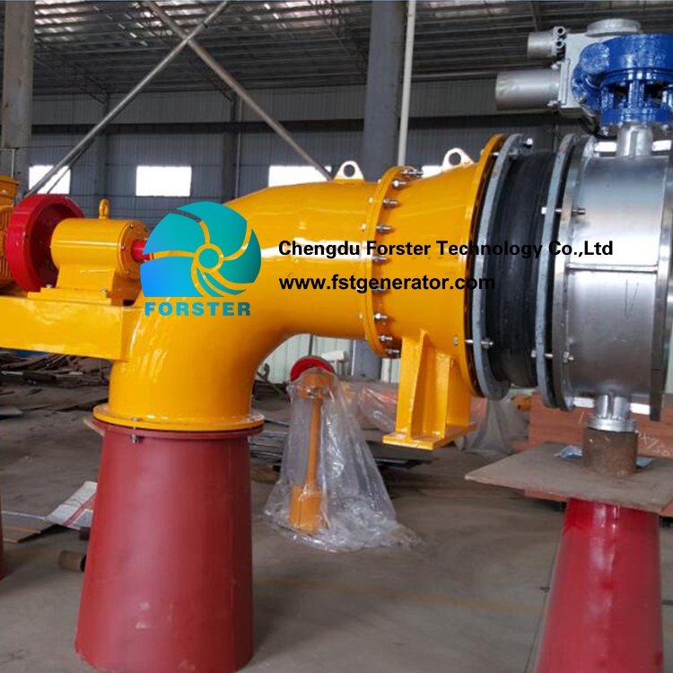 Hydroelectric Energy Market Low Head Pipe Installation 20kw to160kw Tubular Hydro Turbine For Hydro Power Plant